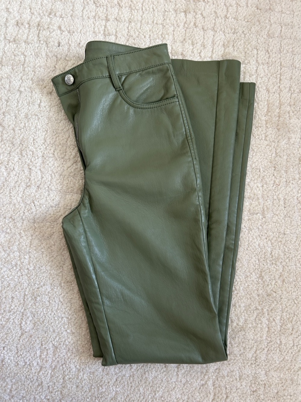 ARITZIA Wilfred Melina Flare Leather Pants